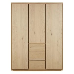 Modern Strong Wooden Oak Wardrobe for Bed room Renovation – Luxurious Dwelling Furnishings