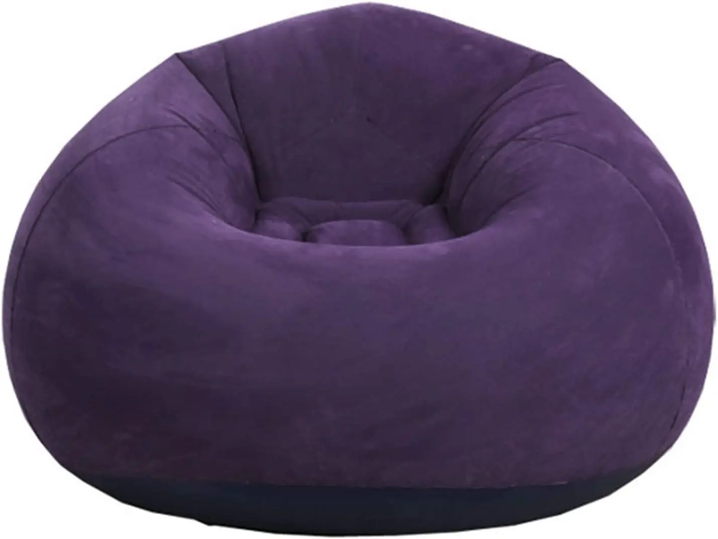 Flocked PVC Inflatable Lazy Couch Chair - Indoor and Outside Inflatable Sofa for Dwelling and Pool Use