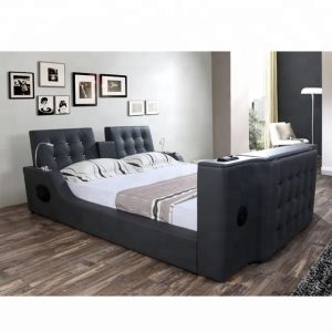 New Wood Mattress Designs for the Bed room That includes Footboard TV Lifter