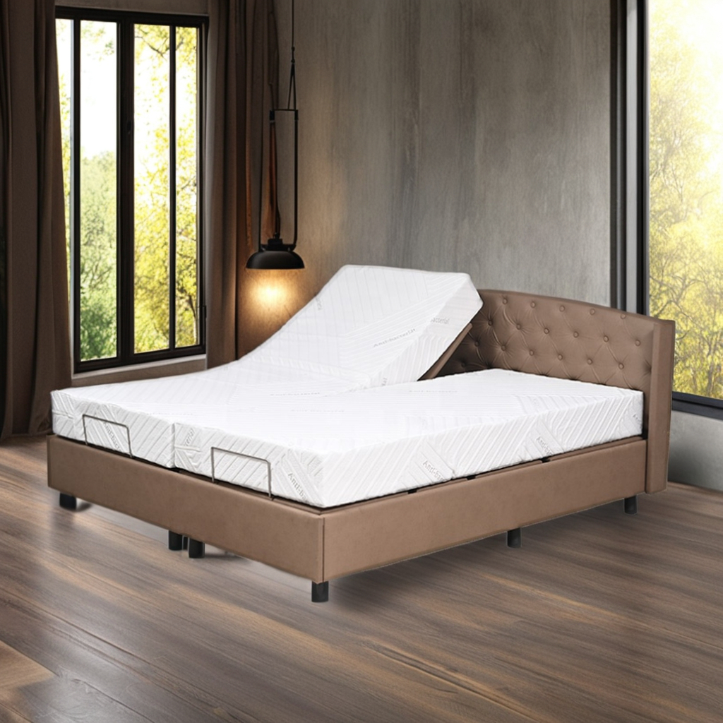 Premium Upholstered Sensible Mattress with Twin Electrical Again Lifting Legs and Enhanced Options