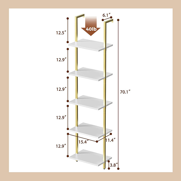 Reasonably priced Trendy Multi-Purposeful Wood Residing Room Furnishings with 5-Shelf Bookshelf on Sale